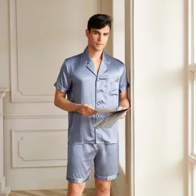 19 Momme Men's Classic Short Silk Pajamas Set