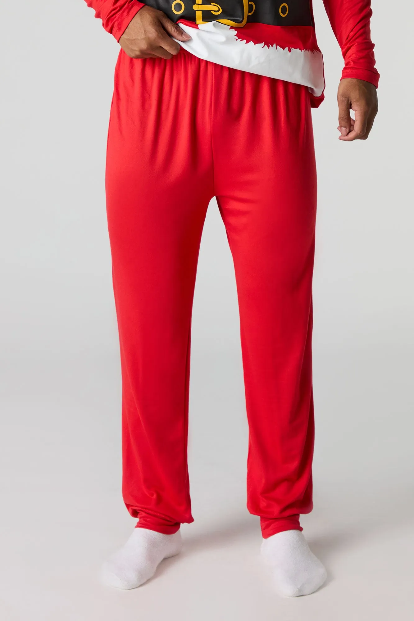 Adult Fammy Jammies Santa Squad 2 Piece Pajama Set