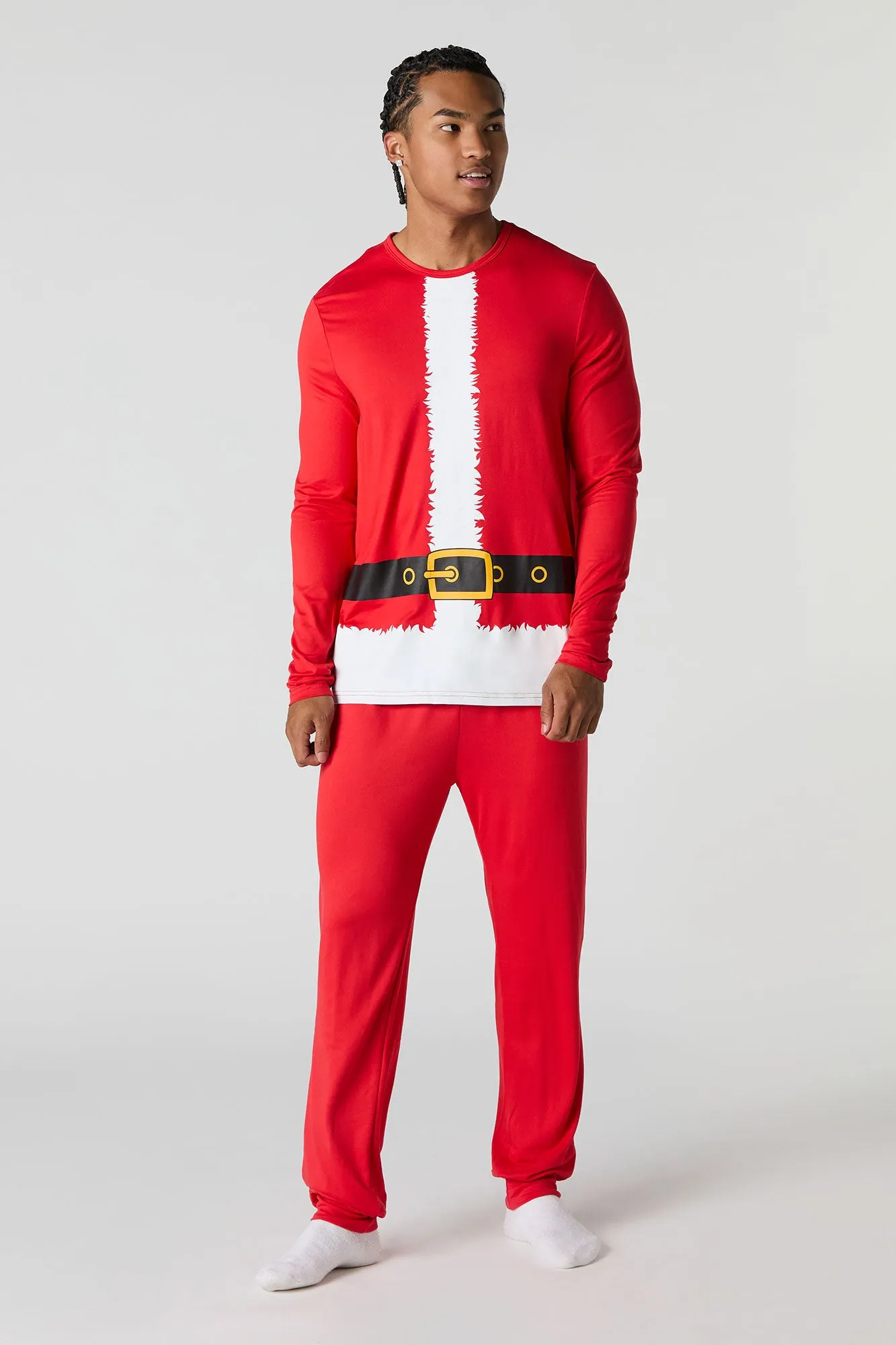 Adult Fammy Jammies Santa Squad 2 Piece Pajama Set