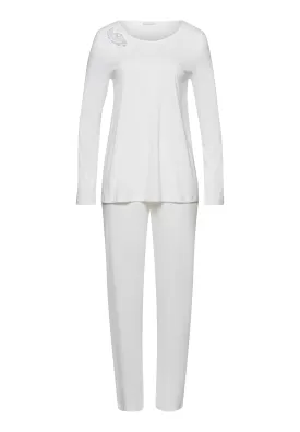 Anne Cotton Pajama Set | Off White 74894-102