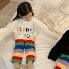 Apple Letter Strip kids Pajama Set