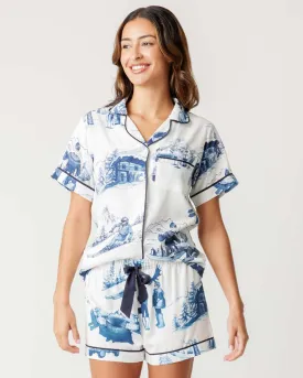 Après Ski Toile Pajama Shorts Set