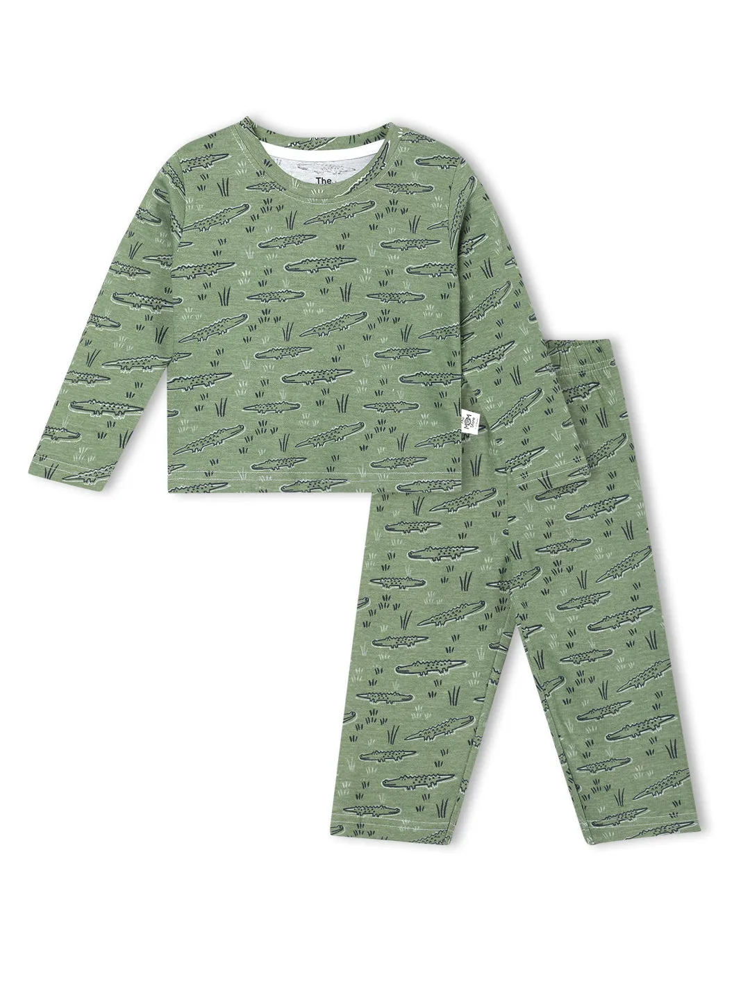 Baby and Kids Pajama Nightsuit Set- The Alligator