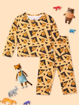 Baby and Kids Pajama Nightsuit Set- Tiger Tales