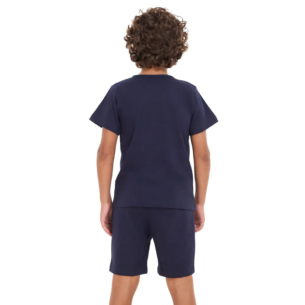 Boys summer pajama set Dark Blue t-shirt   shorts