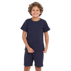 Boys summer pajama set Dark Blue t-shirt   shorts