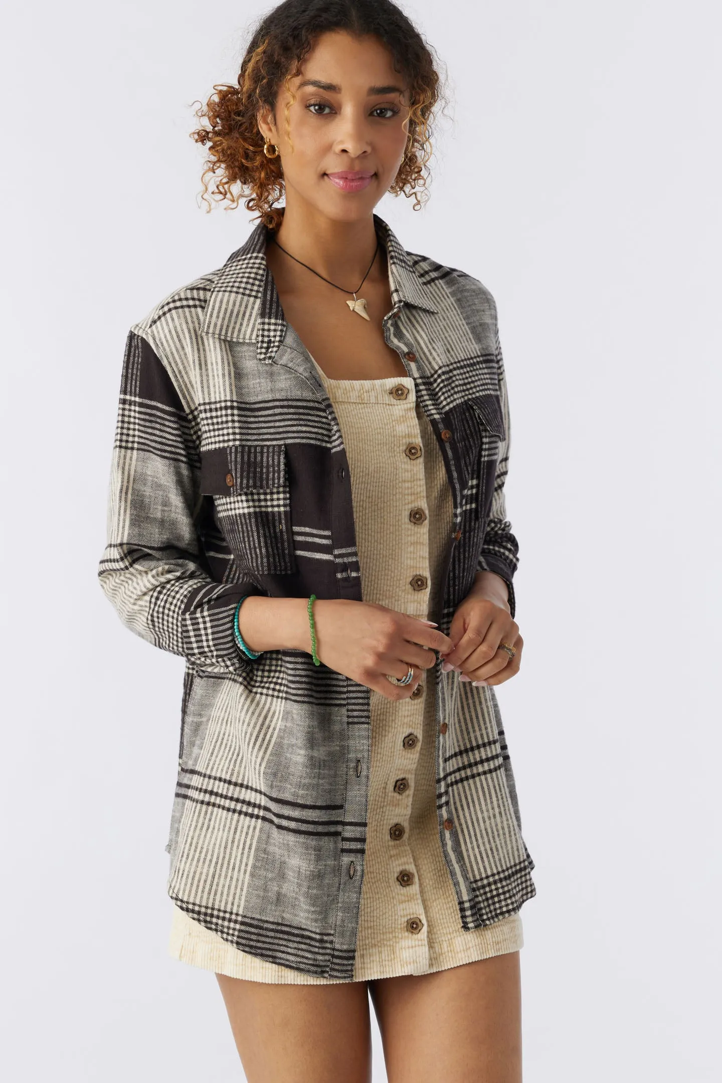 BROOKS OVERSIZED FLANNEL TOP