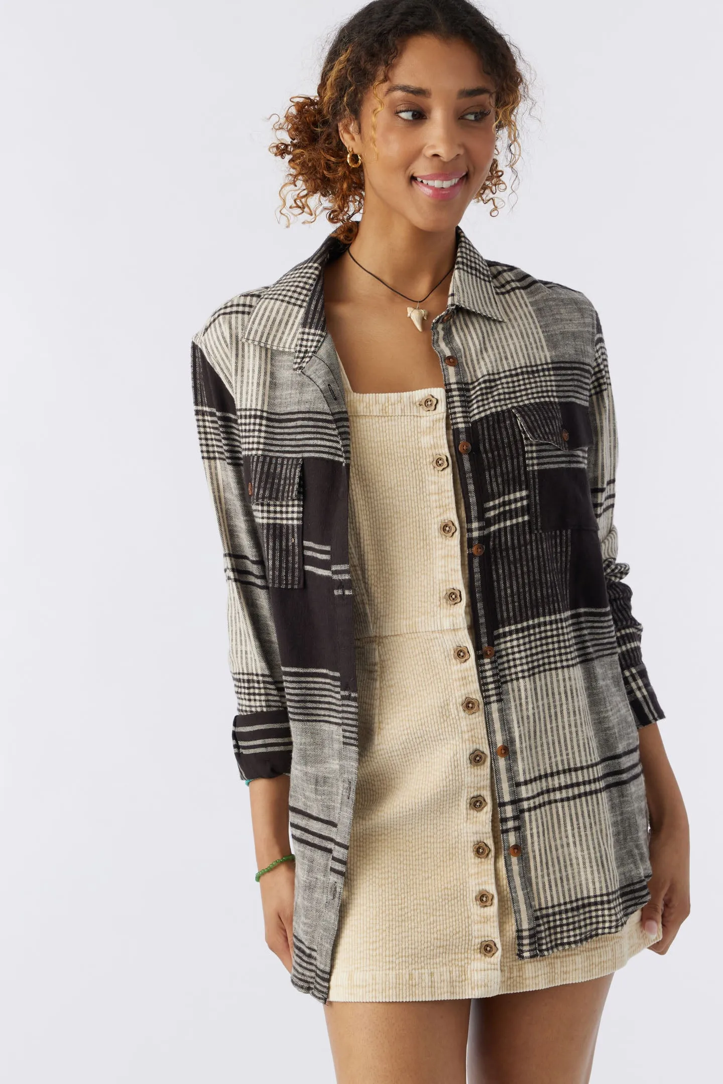 BROOKS OVERSIZED FLANNEL TOP