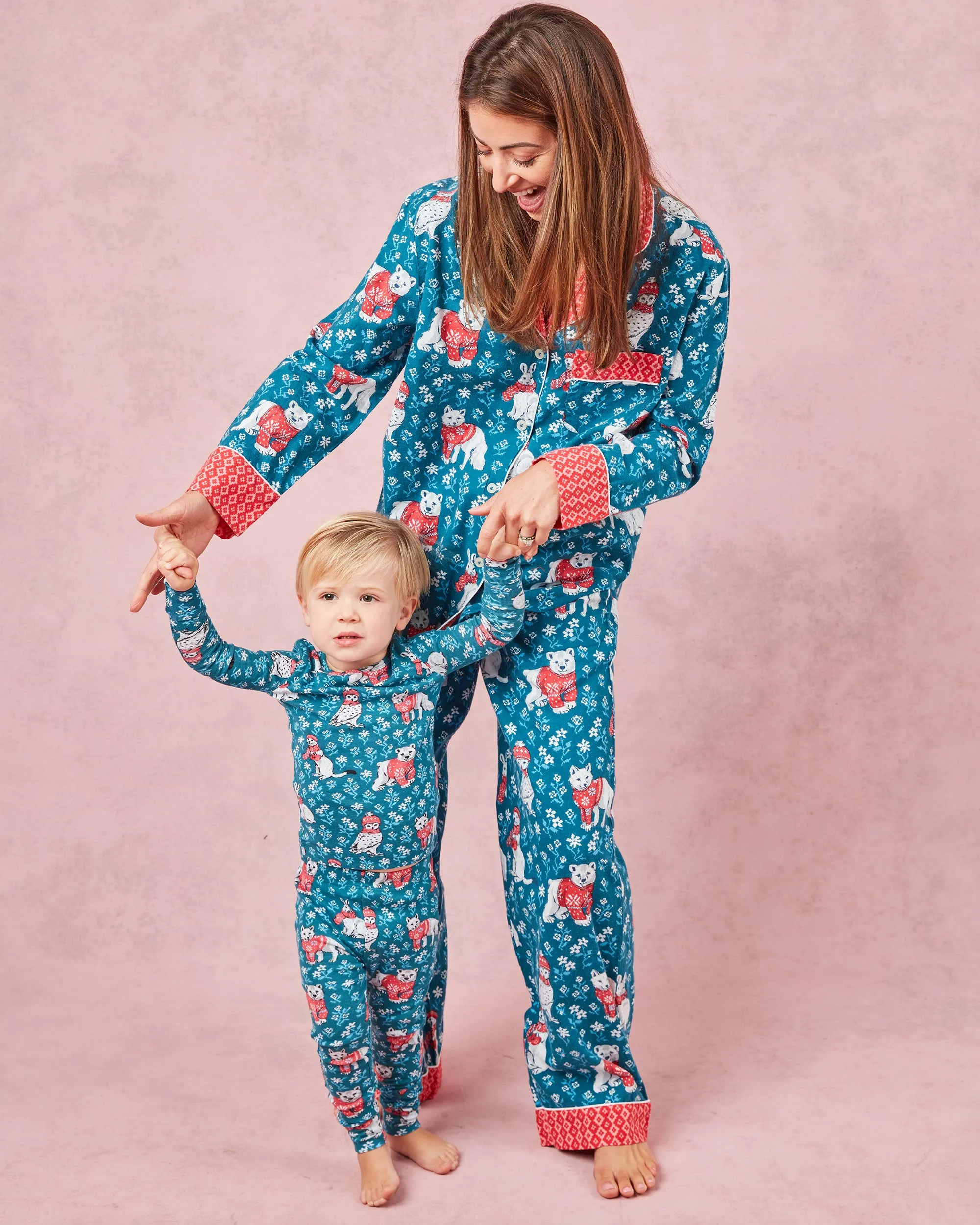 Bundled Up - Kids PJ Set - Navy