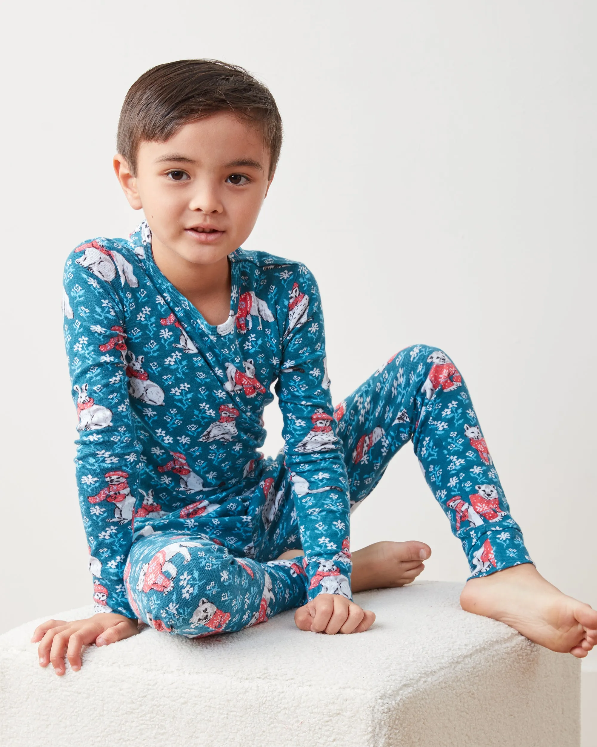 Bundled Up - Kids PJ Set - Navy