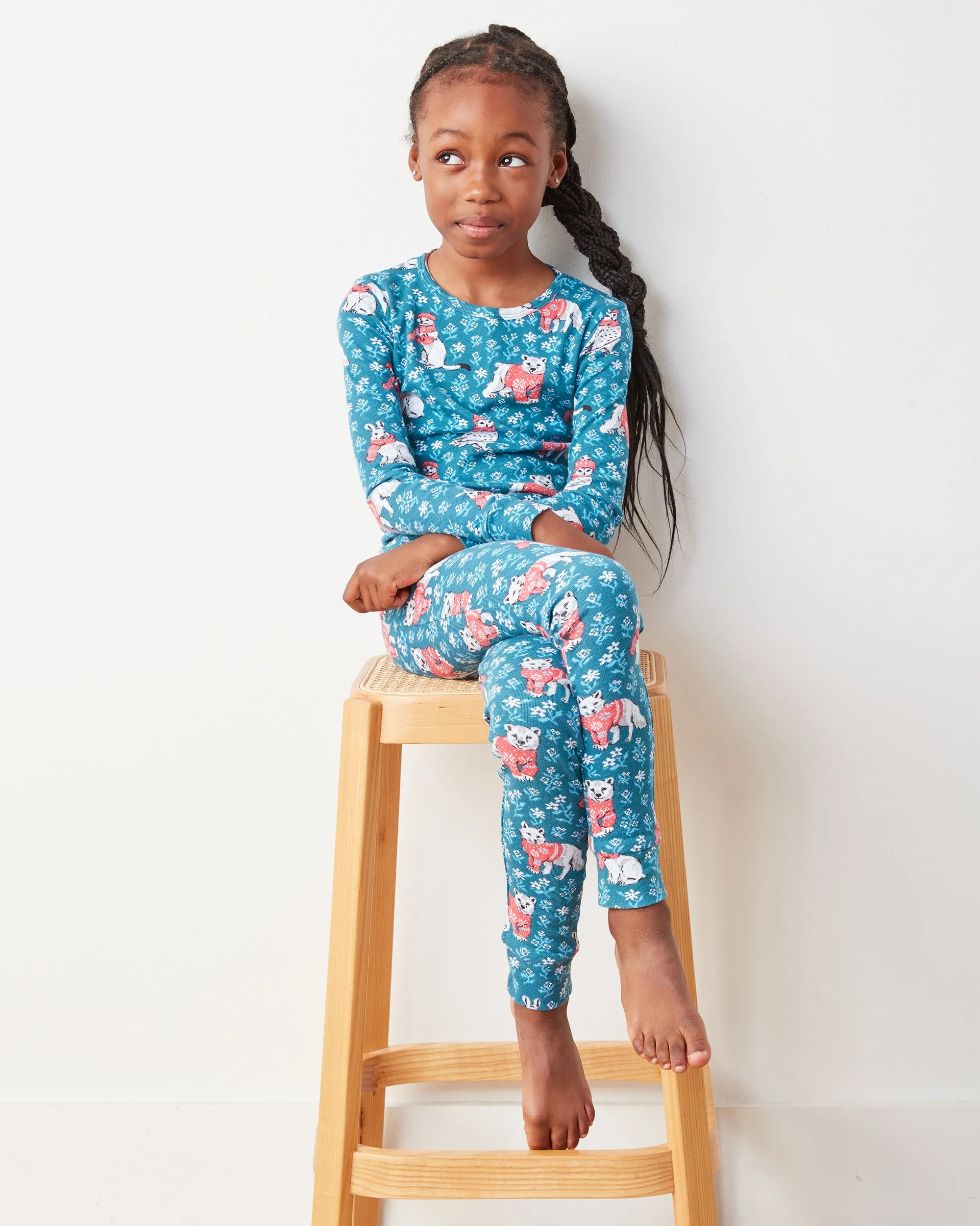 Bundled Up - Kids PJ Set - Navy