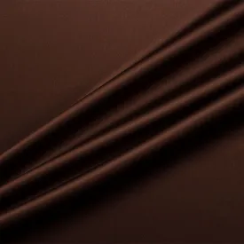 Chocolate Brown Silk Satin