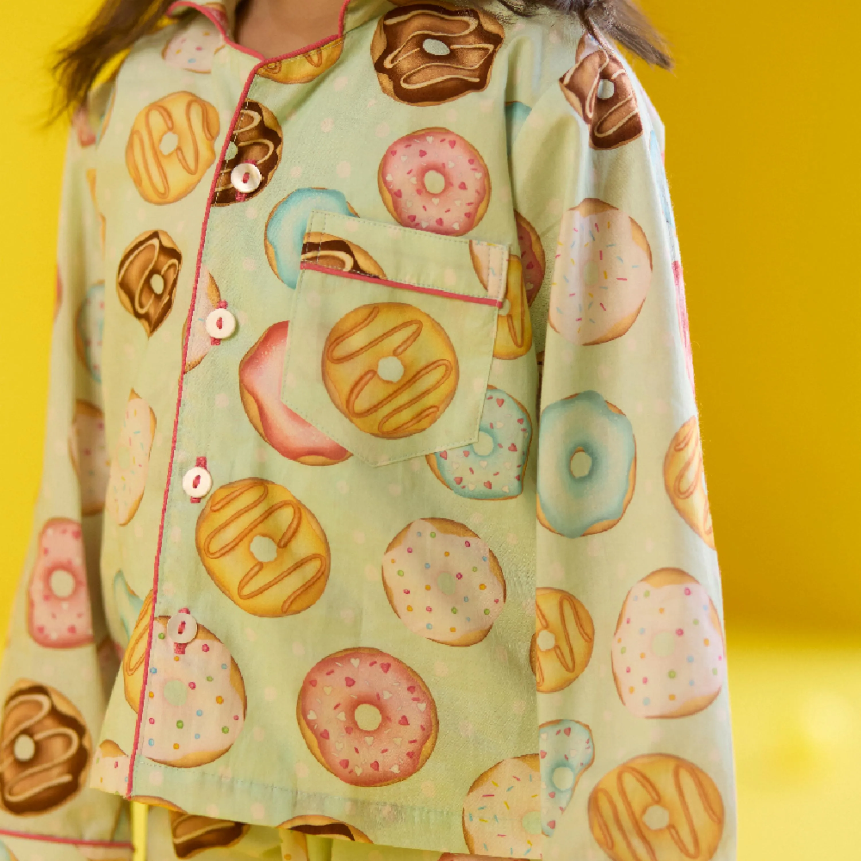 Doughnut Aqua Pajama Set For Kids