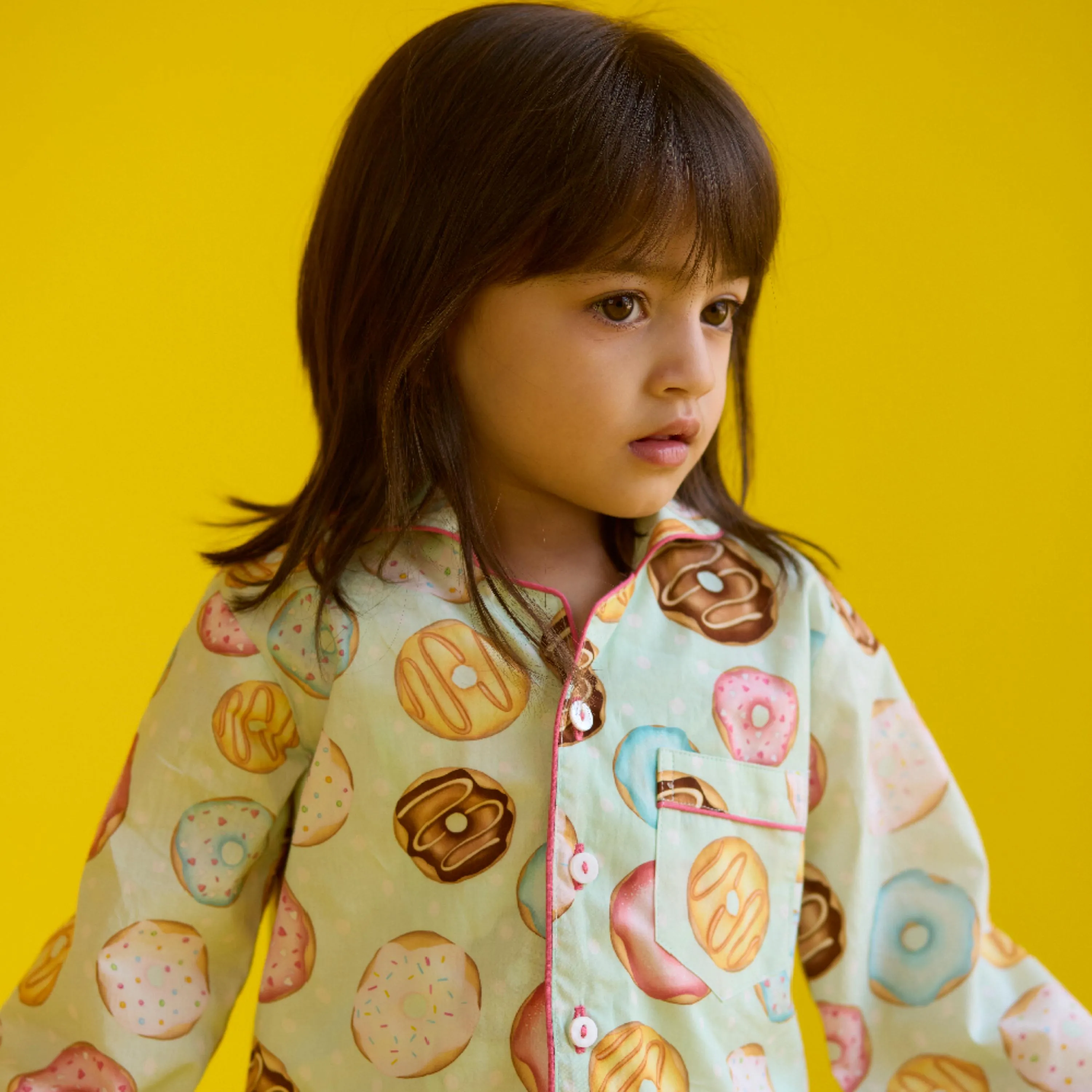Doughnut Aqua Pajama Set For Kids