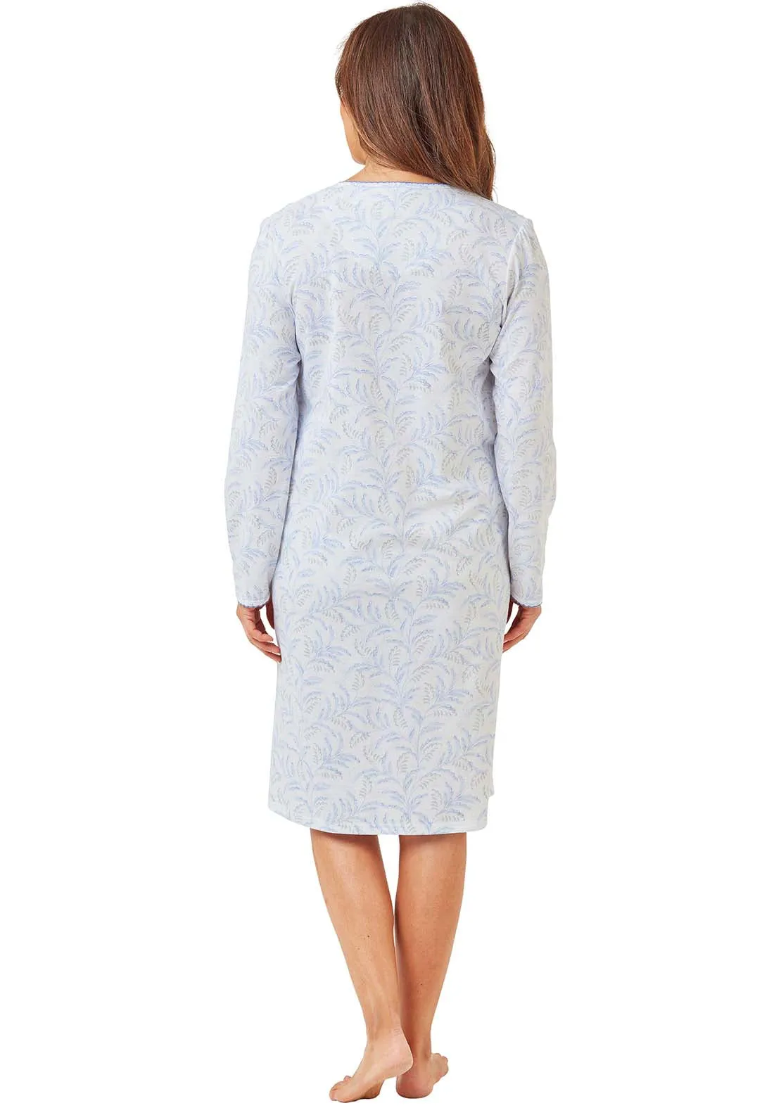 Floral Trail Nightdress - Blue