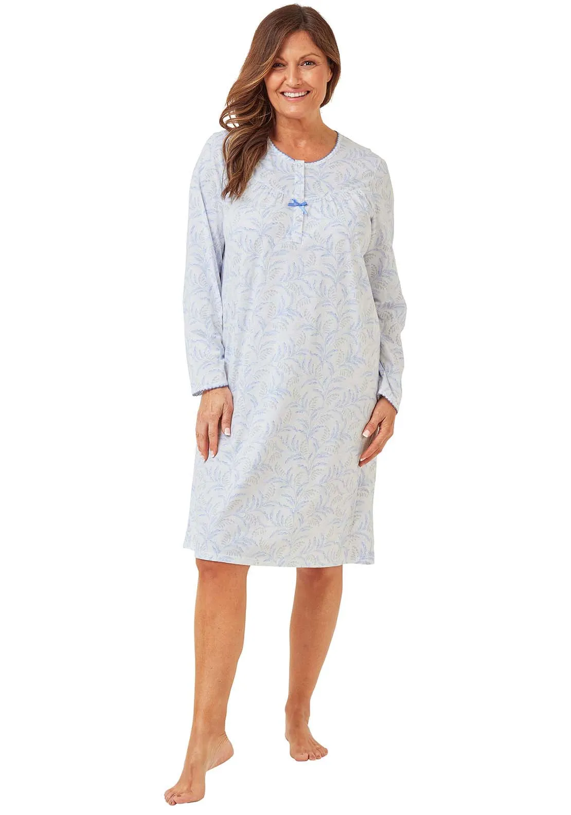 Floral Trail Nightdress - Blue