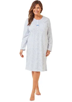Floral Trail Nightdress - Blue