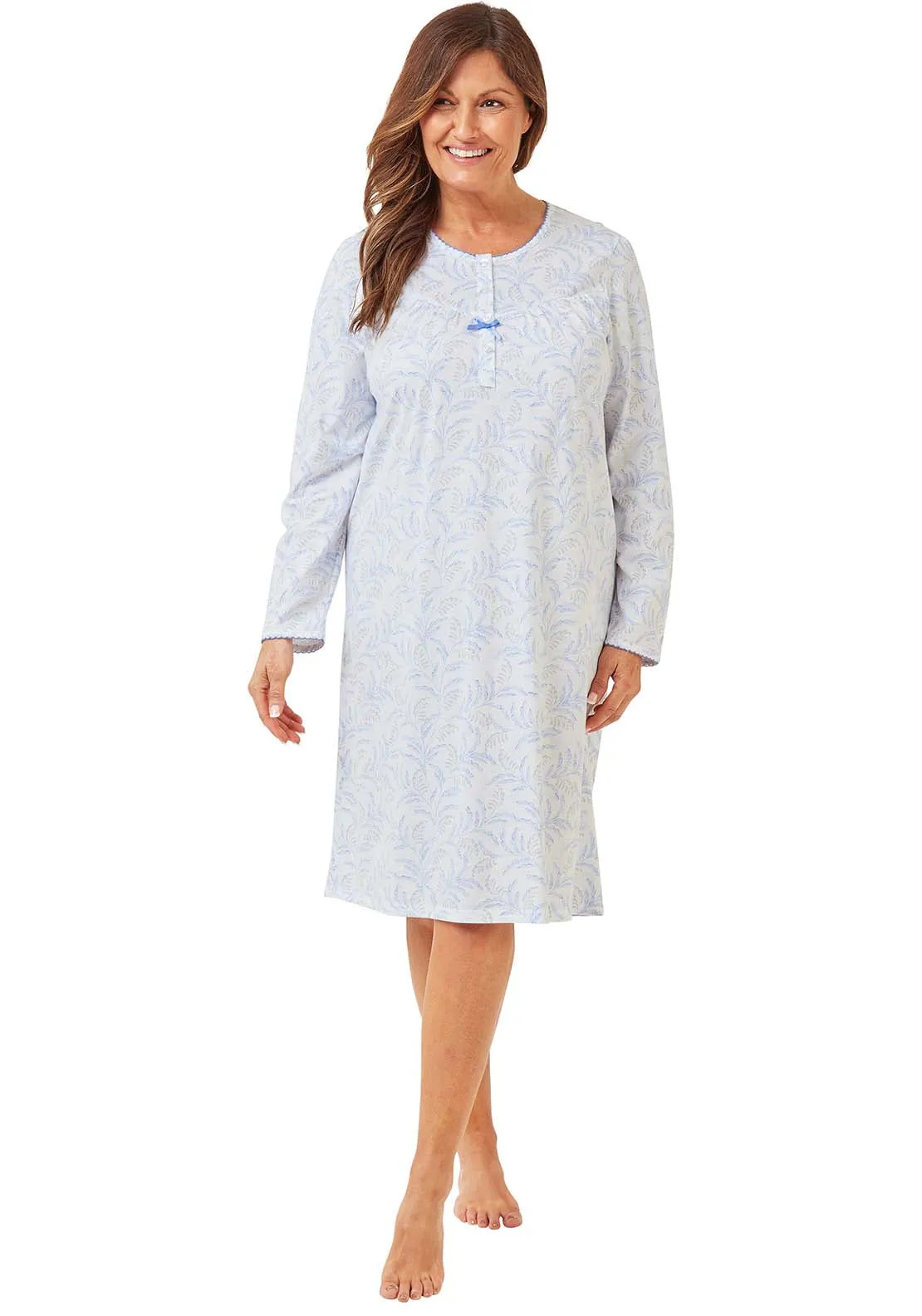 Floral Trail Nightdress - Blue