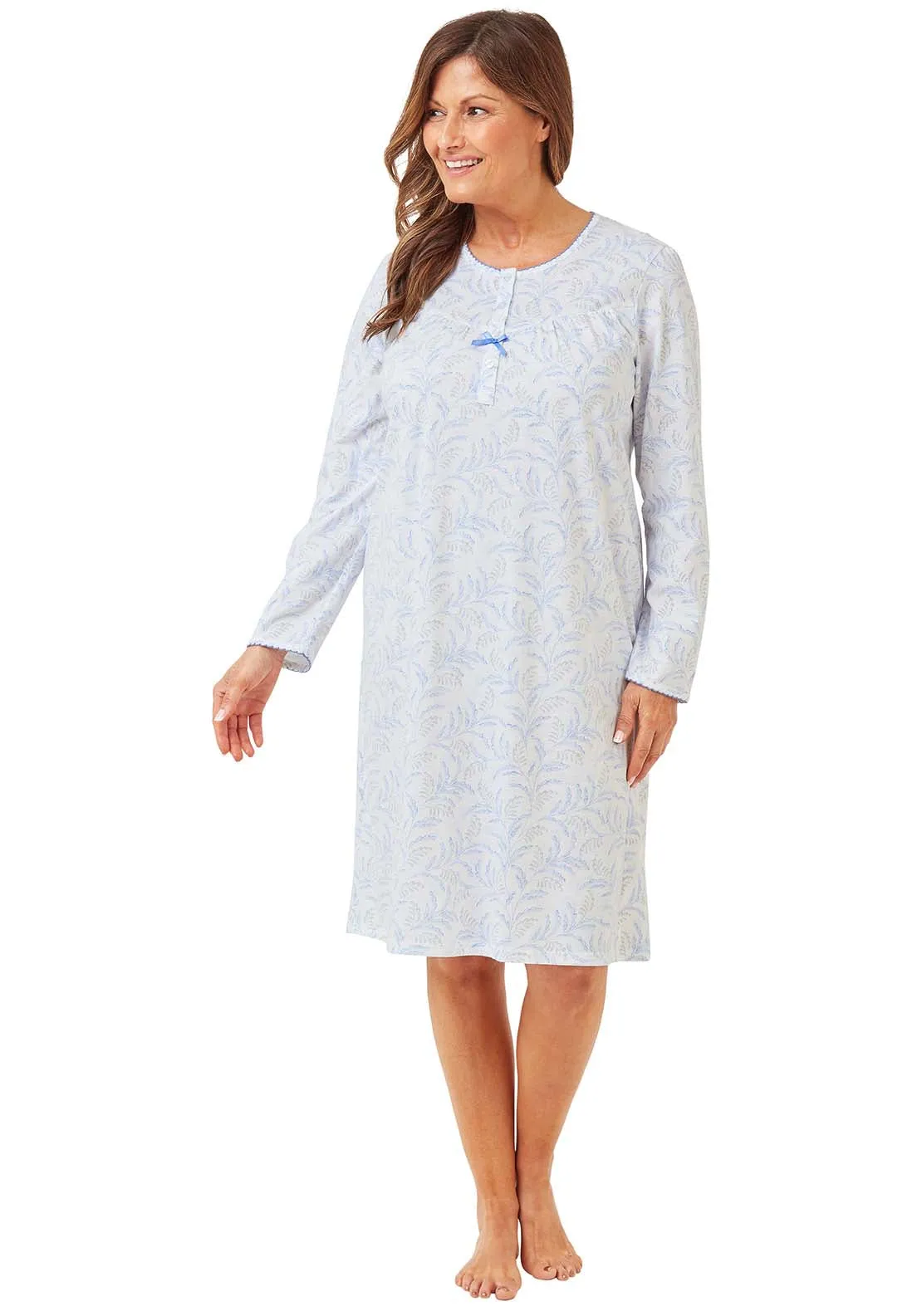 Floral Trail Nightdress - Blue