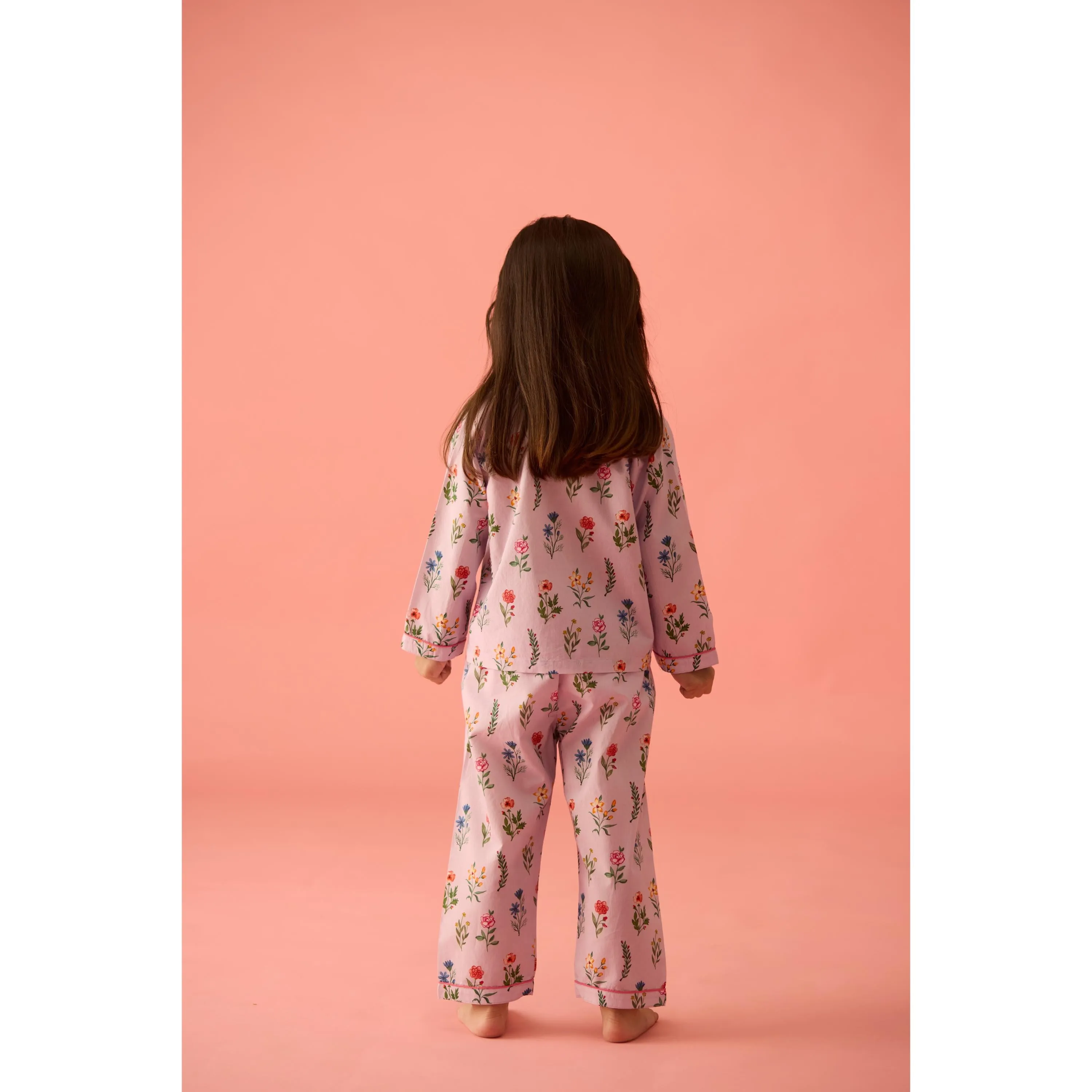 Florals Pajama Set For Kids