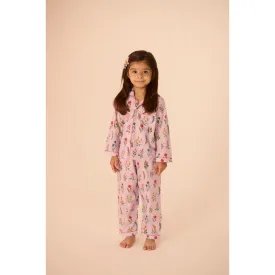 Florals Pajama Set For Kids