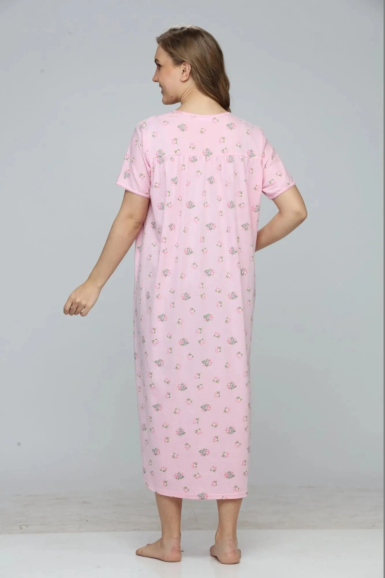 Flower Magic Print Short Nightdress