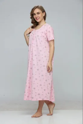 Flower Magic Print Short Nightdress