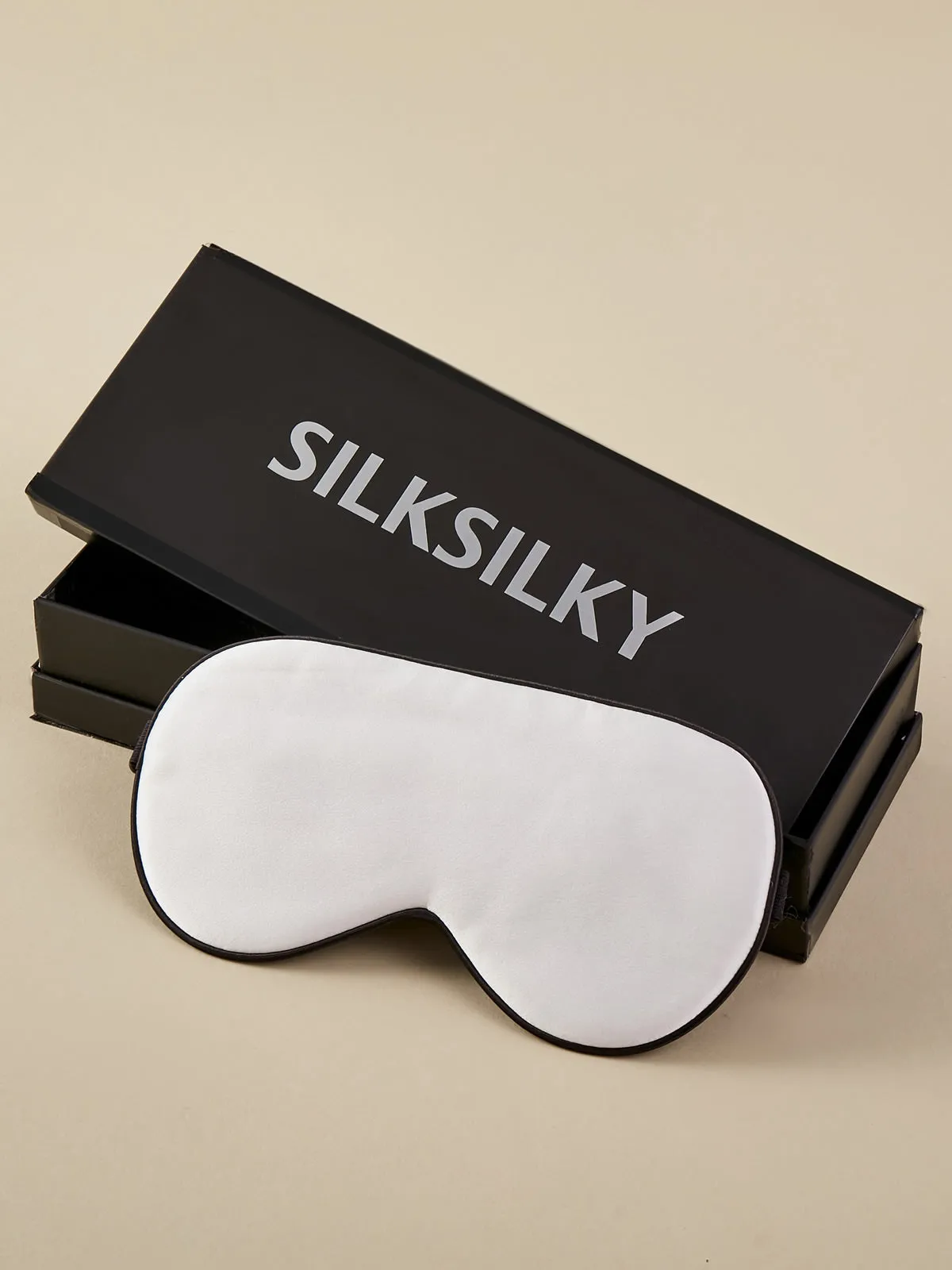 Gift Set - Silk Half Sleeve Belted Dressing Gown & Eye Mask & Scrunchie