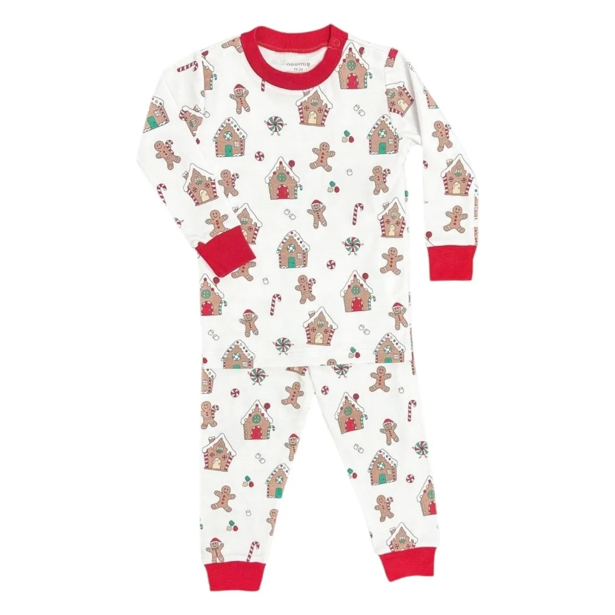 GINGERBREAD WORLD TWO PIECE PJS (UNISEX)