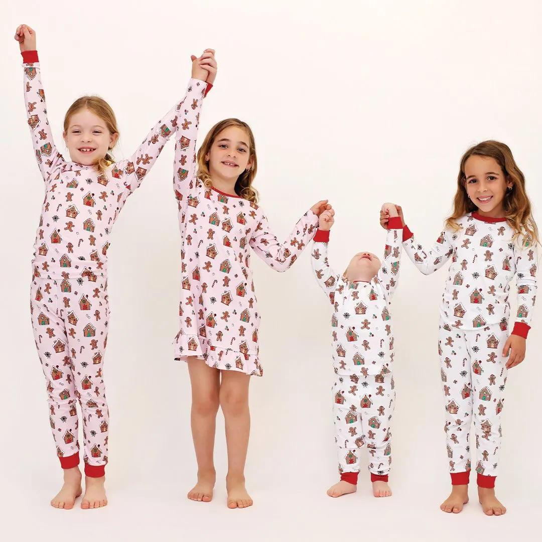 GINGERBREAD WORLD TWO PIECE PJS (UNISEX)