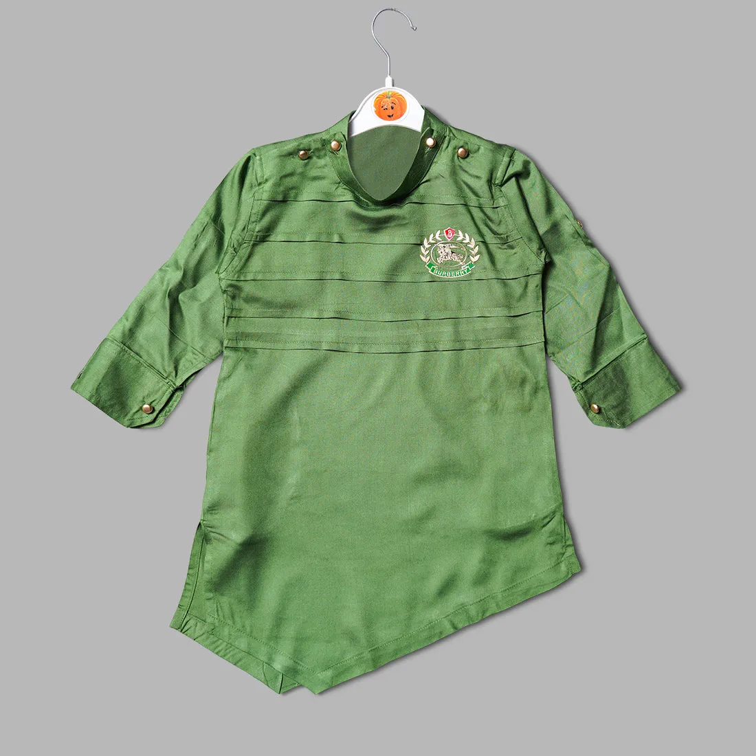 Green Color Boys Kurta Pajama