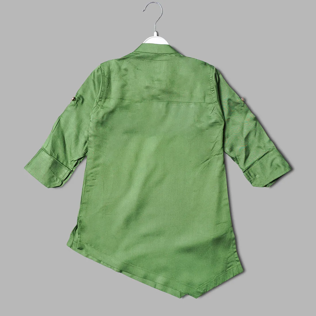 Green Color Boys Kurta Pajama