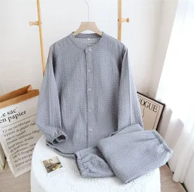 Grey Dyed Cotton Pajama Set