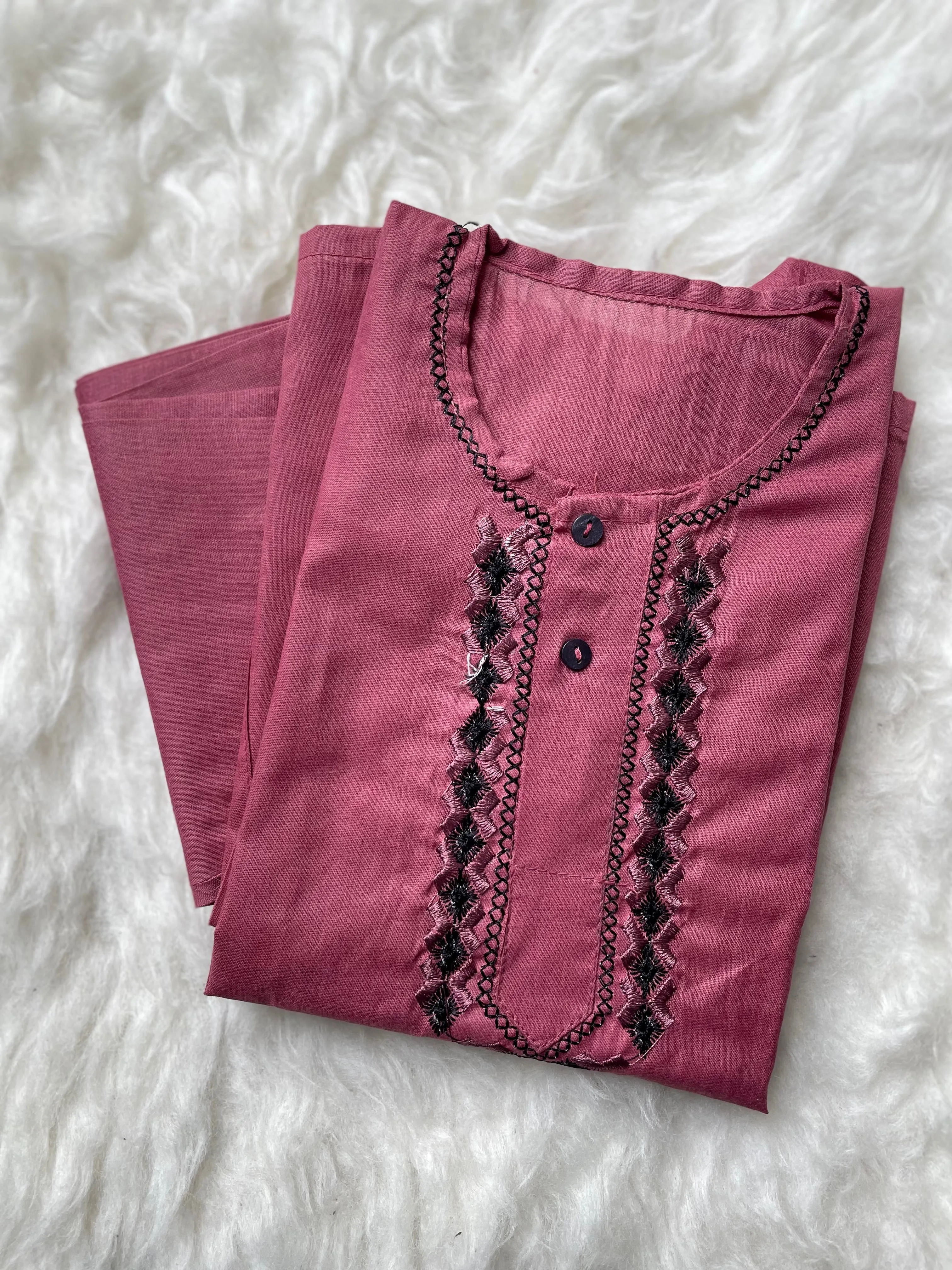 Hand Stichted Kurta Pajama (3-18 M)