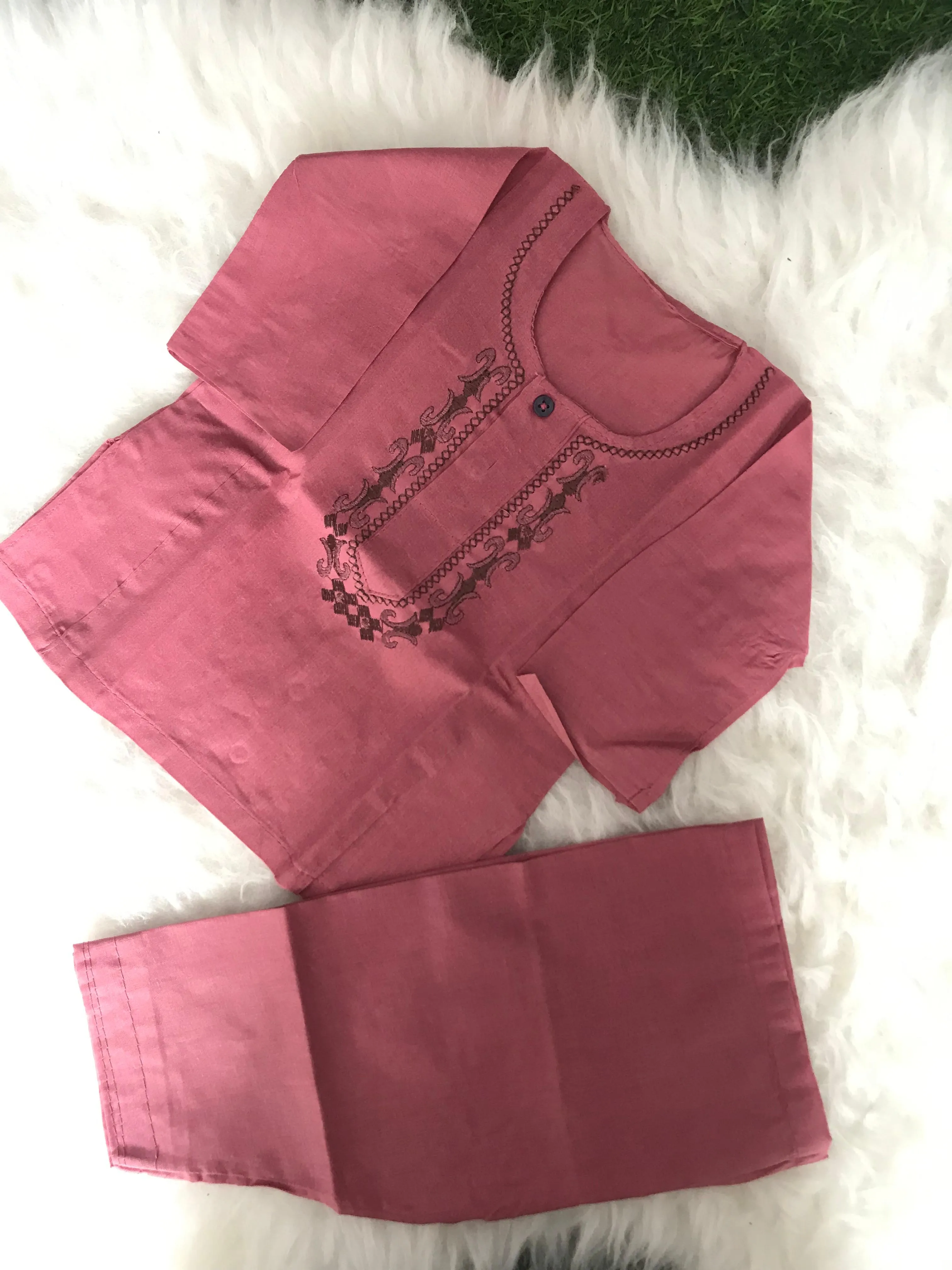 Hand Stichted Kurta Pajama (3-18 M)