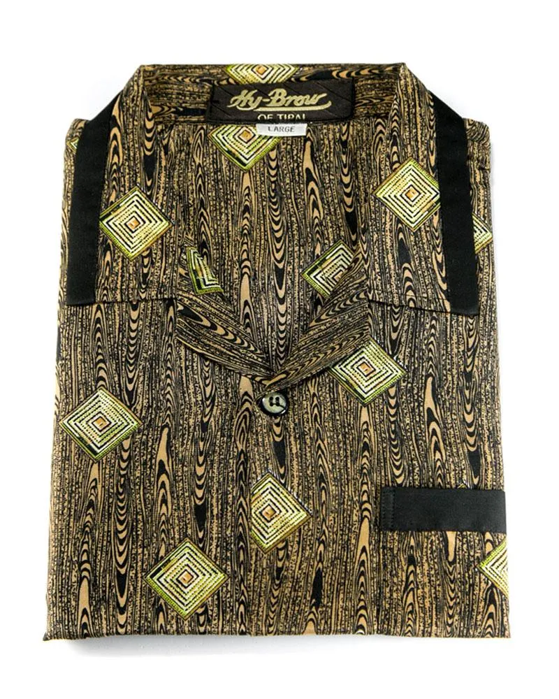 Hy-Brow Plus High Classic Nightdress For Men - Printed Design Nightwear
