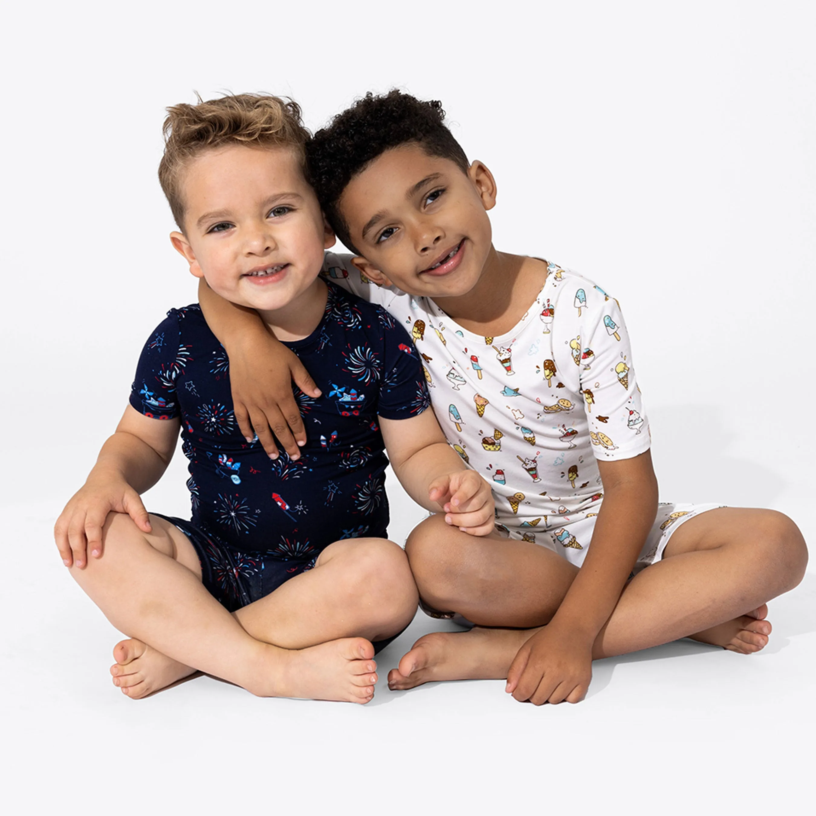 Ice Cream Bamboo Kids Pajama Short Set