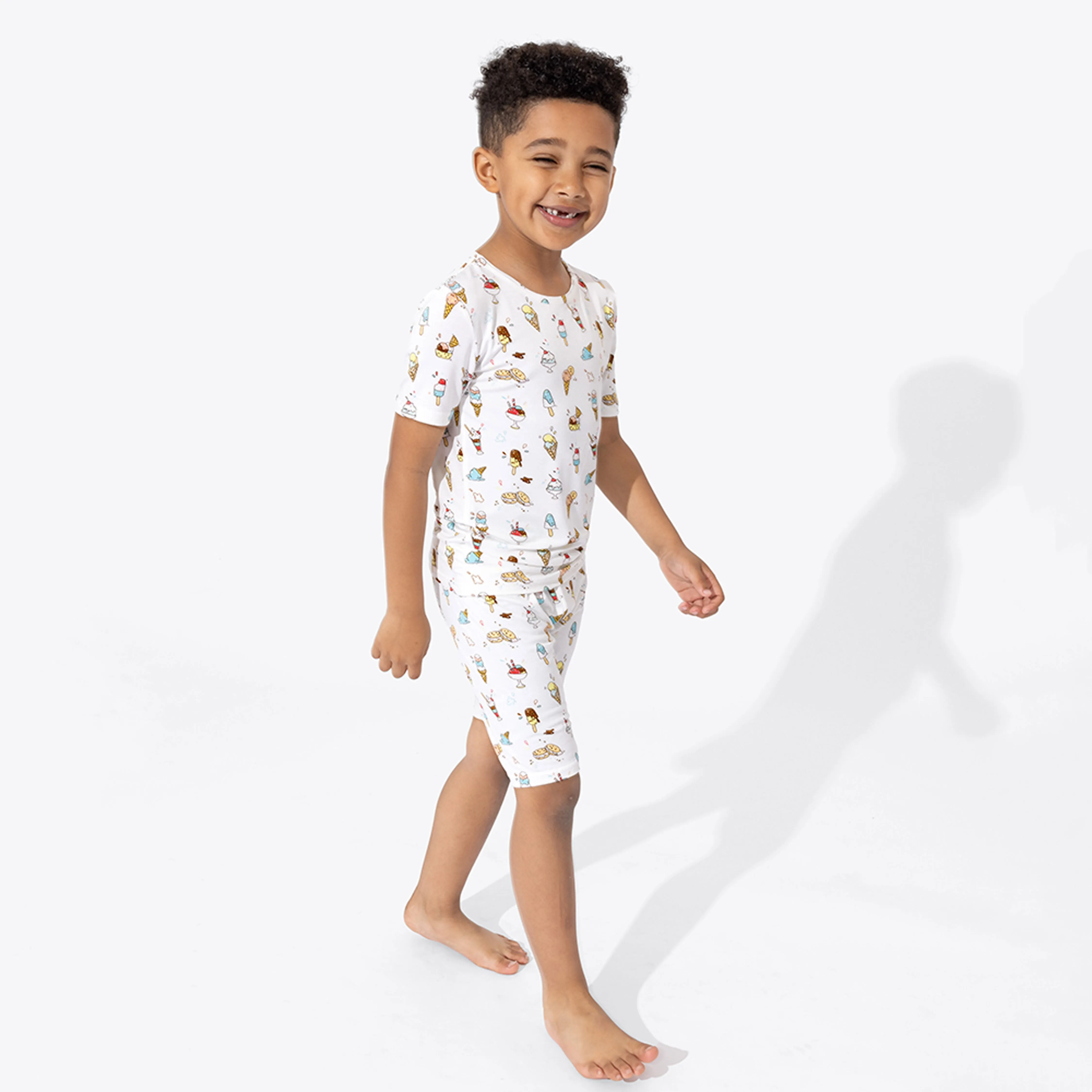 Ice Cream Bamboo Kids Pajama Short Set