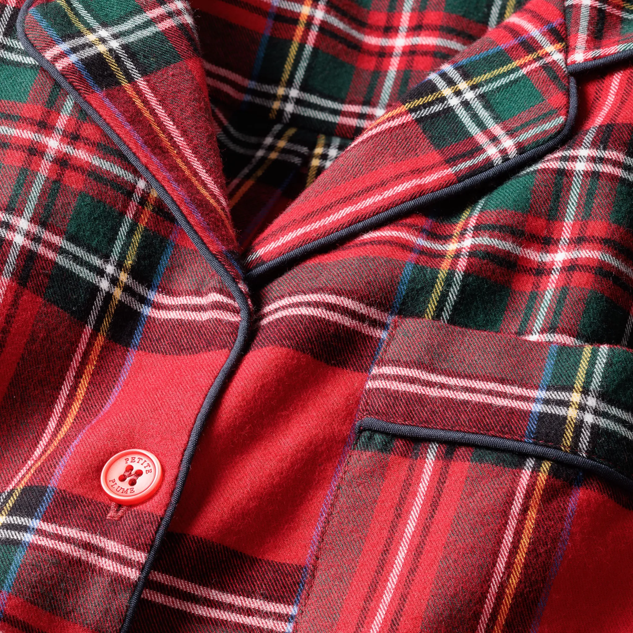 Kid's Brushed Cotton Pajama Set in Imperial Tartan