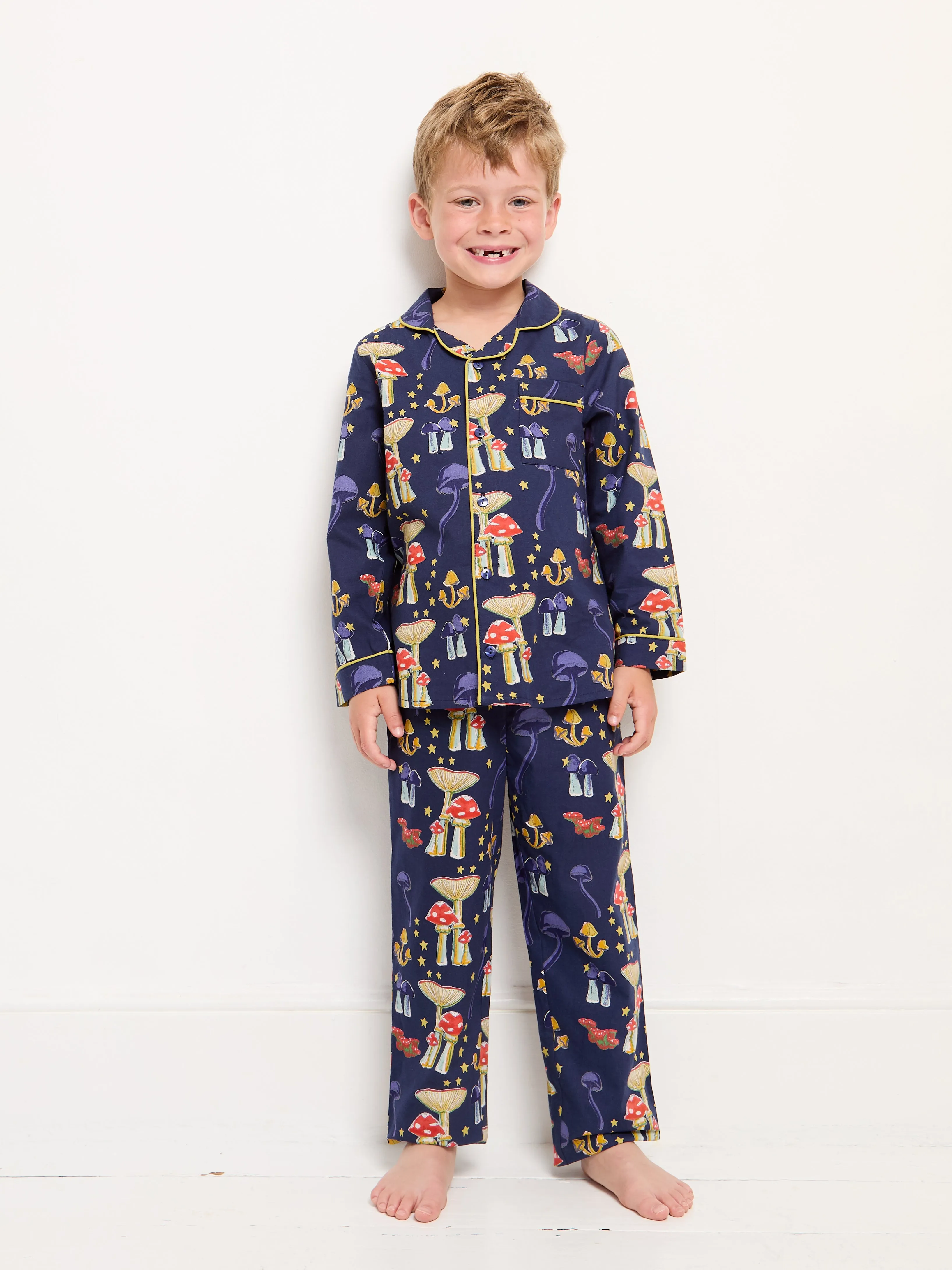 Kids Cotton Pyjamas Mushroom