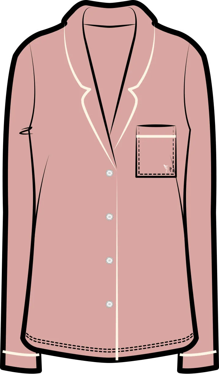 Korrah Pajama Shirt | Daydream Pink