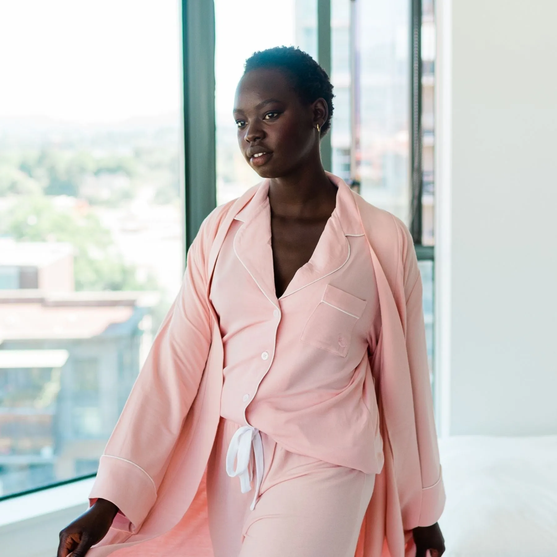 Korrah Pajama Shirt | Daydream Pink