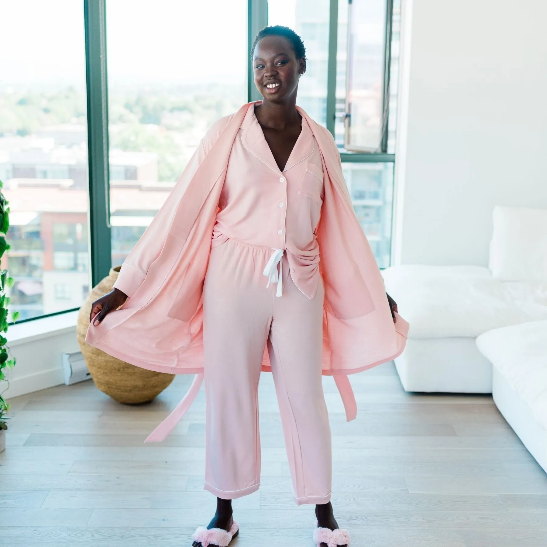 Korrah Pajama Shirt | Daydream Pink