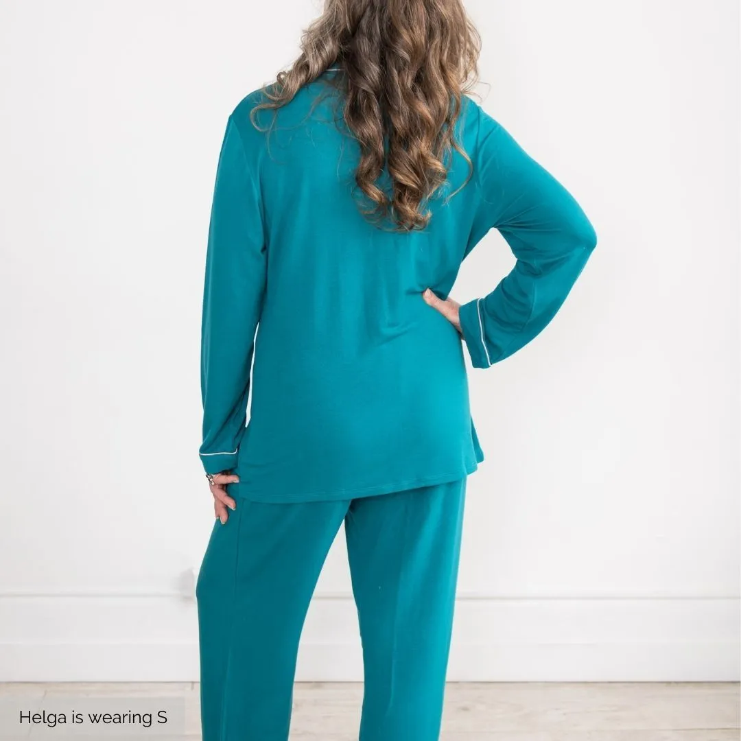 Korrah Pajama Shirt | Harbour Blue
