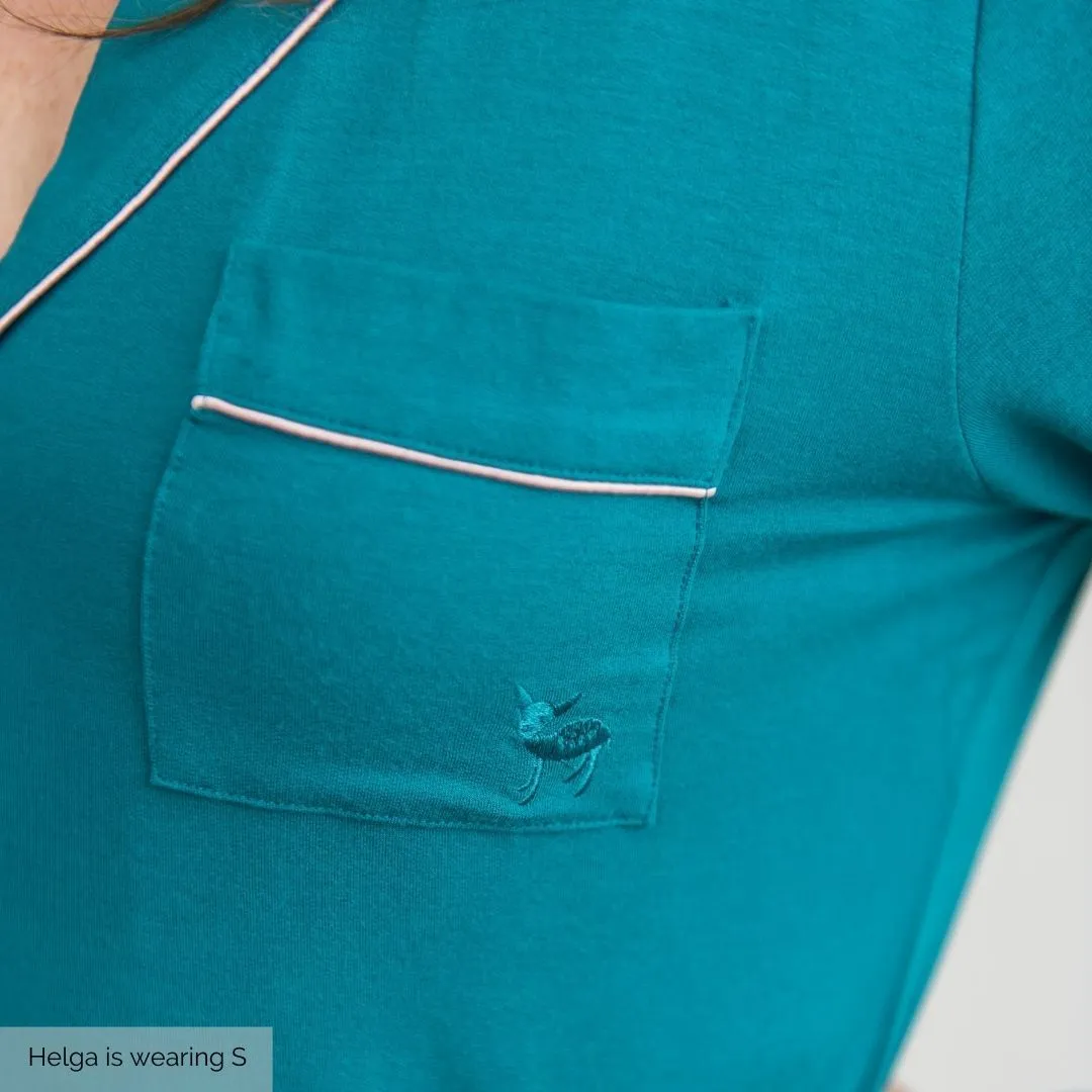 Korrah Pajama Shirt | Harbour Blue