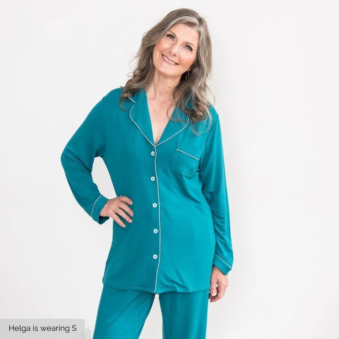 Korrah Pajama Shirt | Harbour Blue