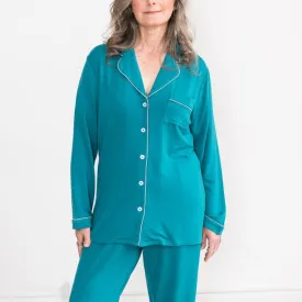 Korrah Pajama Shirt | Harbour Blue