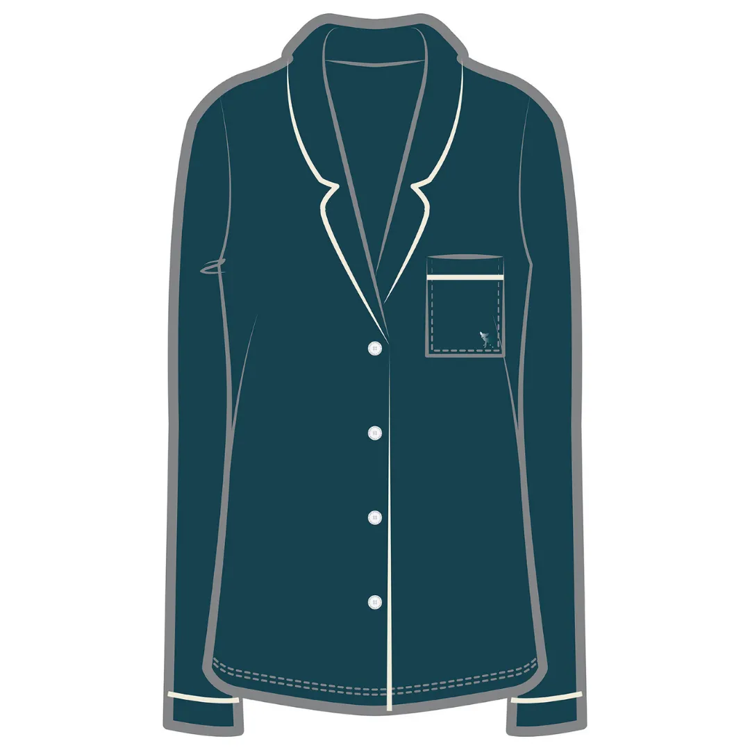 Korrah Pajama Shirt | Twilight Blue