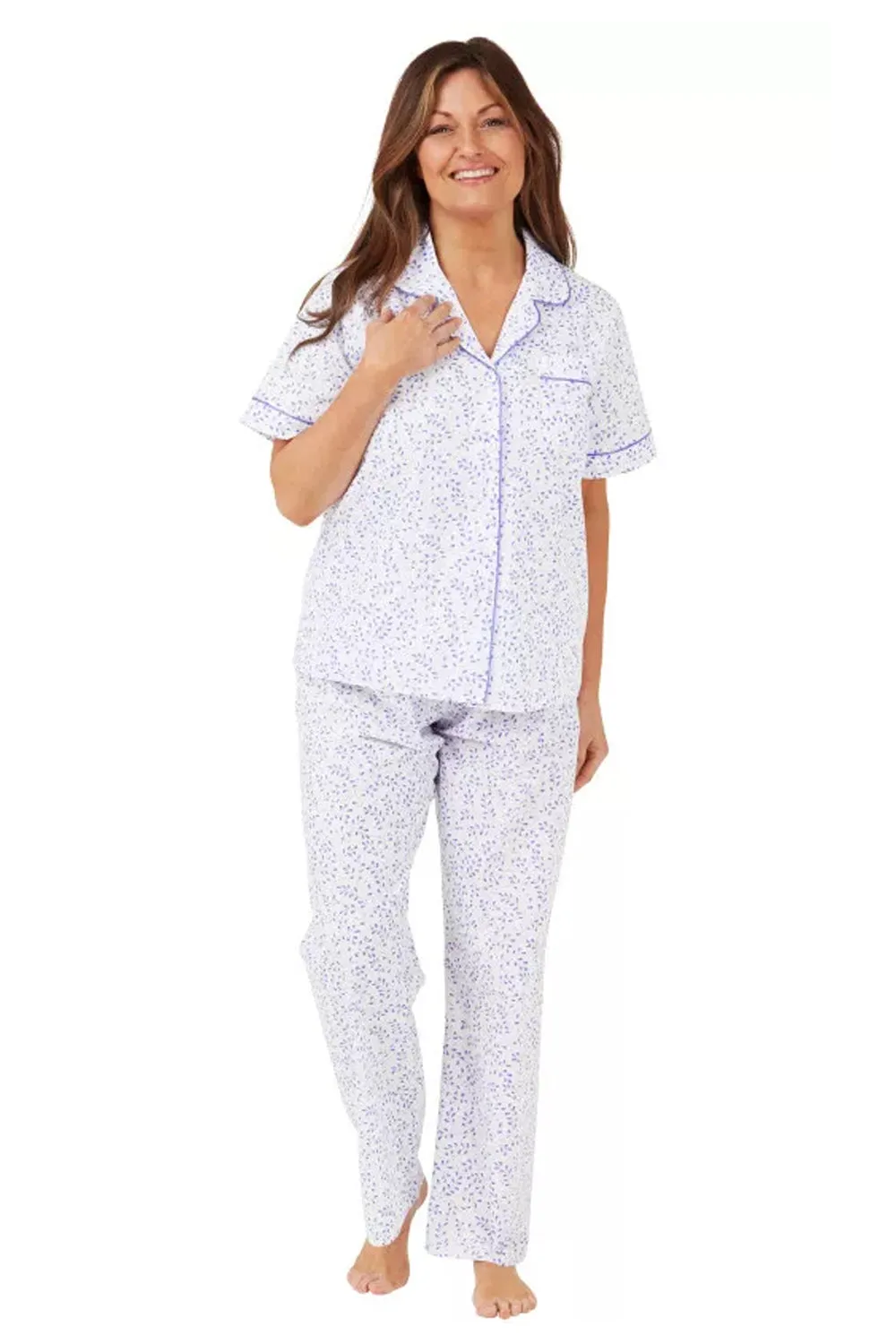 Ladies Floral 3 Button Nightdress MN11