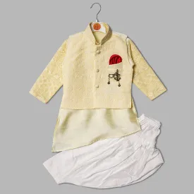 Lemon Boys Kurta Pajama with Jacket